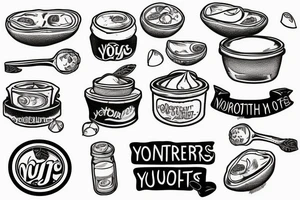 Yoghurts are not yachts tattoo idea
