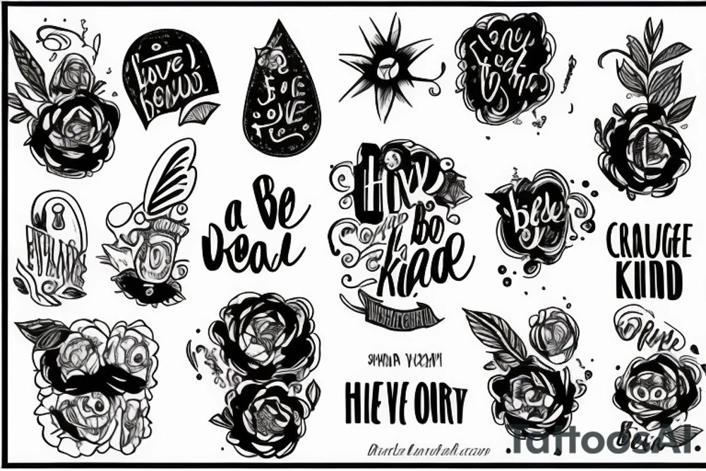 Have courage and be kind tattoo idea