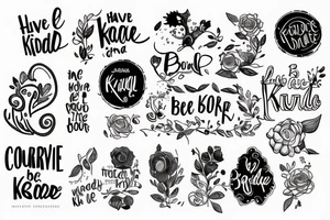 Have courage and be kind tattoo idea