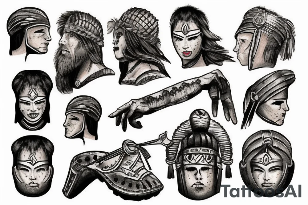 Gladiator in the colosseum tattoo idea