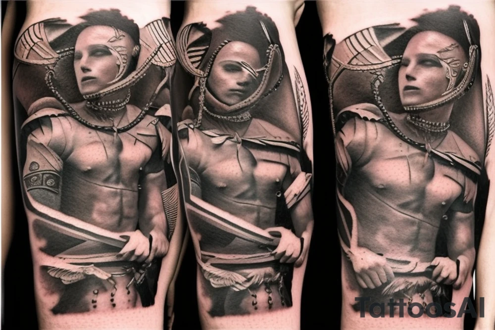 Gladiator in rome tattoo idea