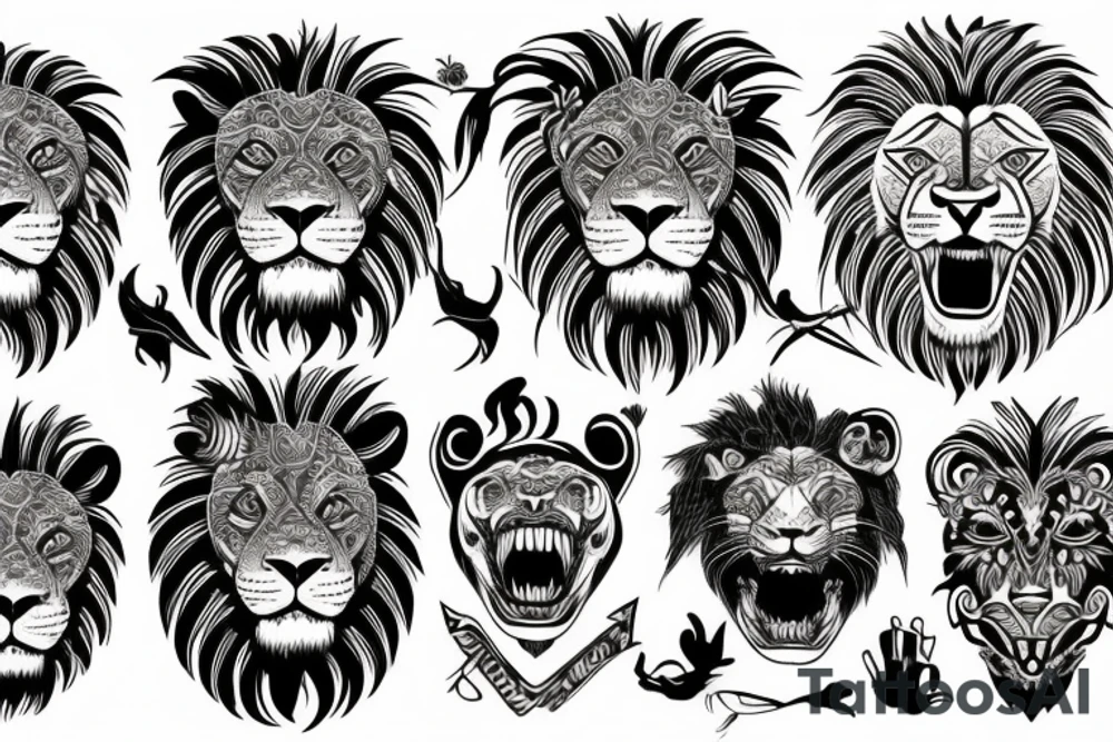 Lion Roar forearm tattoo idea