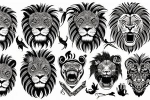 Lion Roar forearm tattoo idea
