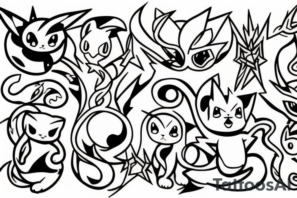 Mew pokemon tattoo idea