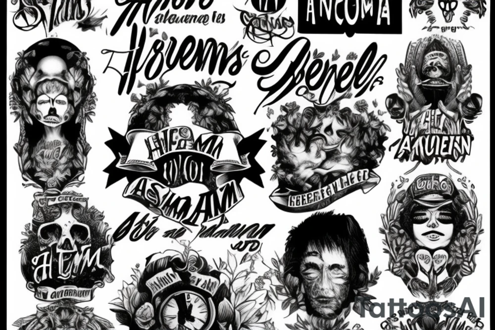 one hell of an amen lyrics tattoo idea