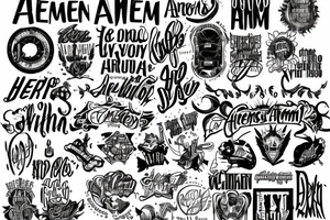 one hell of an amen lyrics tattoo idea