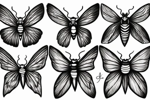 Death moth tattoo idea