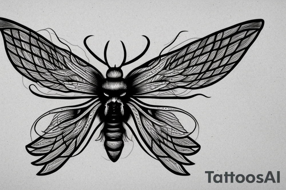 Death moth tattoo idea