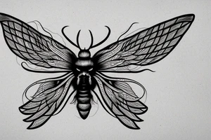 Death moth tattoo idea