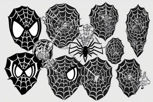 Spiderman logo with a modern design tattoo idea
