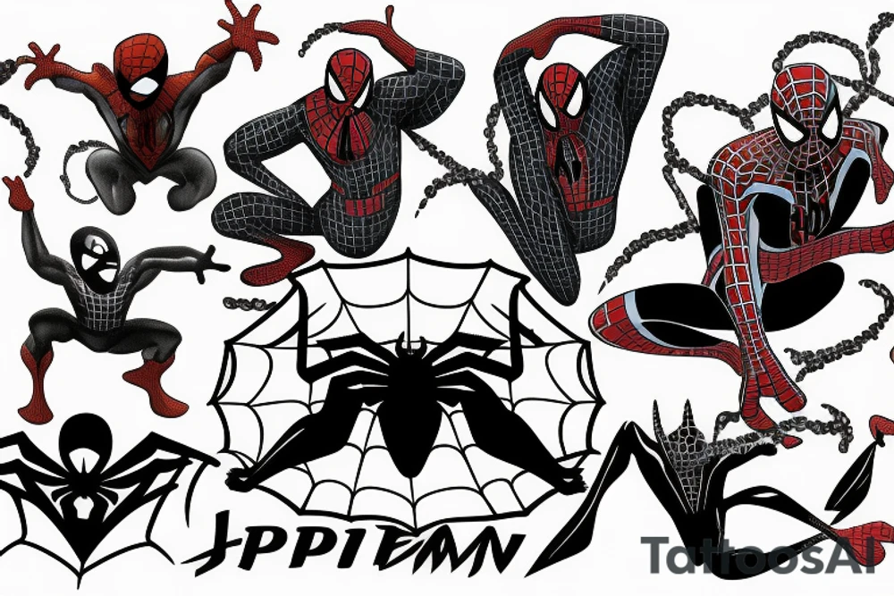 Spiderman logo tattoo idea