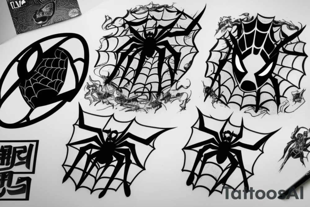 Spiderman logo tattoo idea