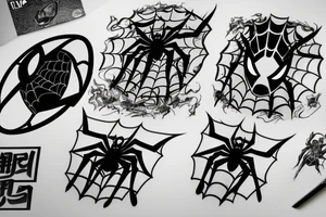 Spiderman logo tattoo idea