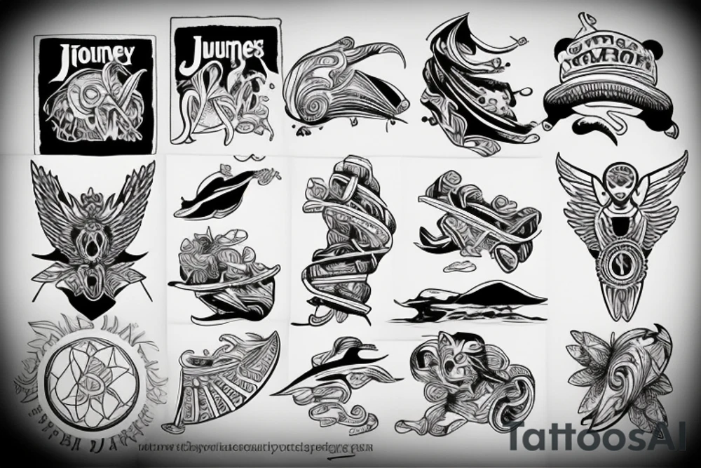 Journey plane tattoo idea