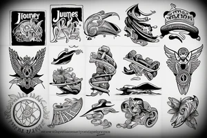 Journey plane tattoo idea