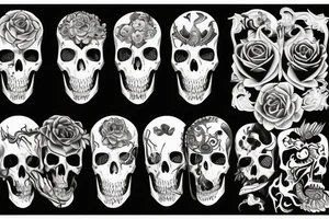 Duality of life and death tattoo idea