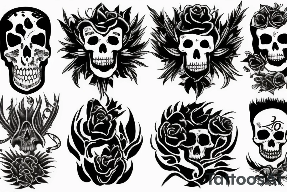 Duality of life and death tattoo idea