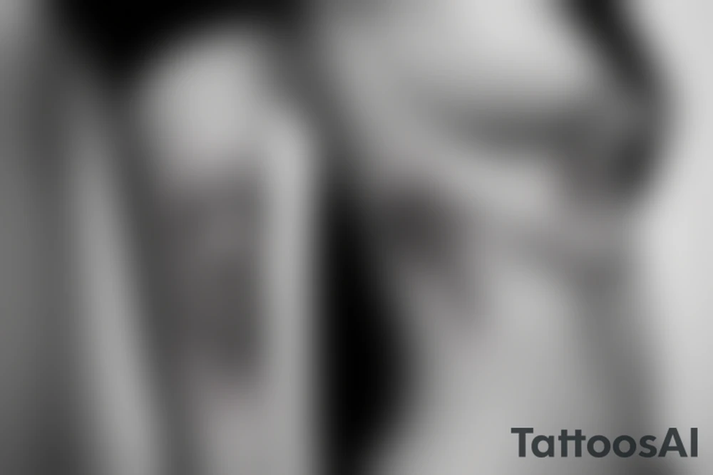 female elf wearing jewelry tattoo idea