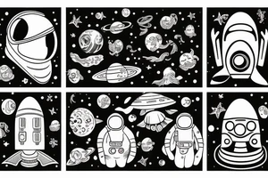 Spaceman under the sea tattoo idea