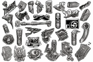 Thor's hammer tattoo idea