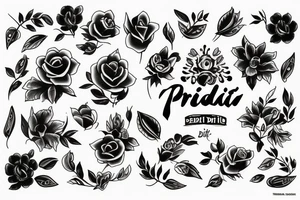 the words "prenditi cura di te" tattoo idea