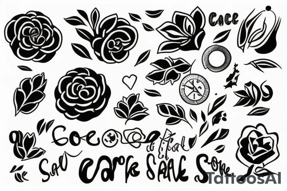 a tattoo about self care tattoo idea