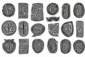 Scandinavian runes tattoo idea