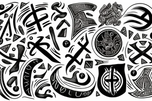 Scandinavian runes tattoo idea