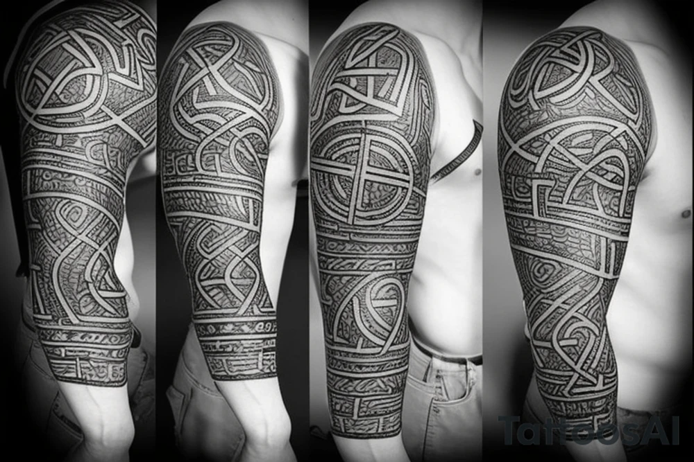Scandinavian runes tattoo idea