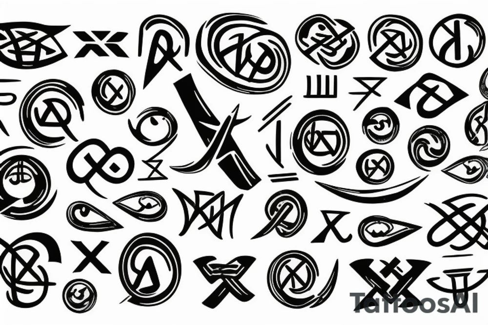 Scandinavian runes tattoo idea