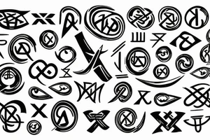 Scandinavian runes tattoo idea