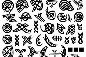 Scandinavian runes tattoo idea