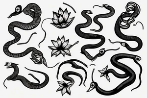 Snake and a compas tattoo idea