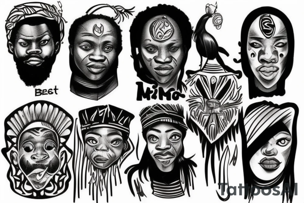 agu and strika from beast of no nation tattoo idea