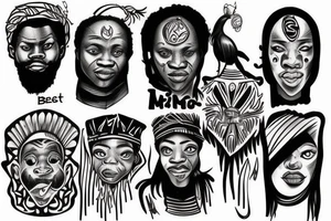 agu and strika from beast of no nation tattoo idea