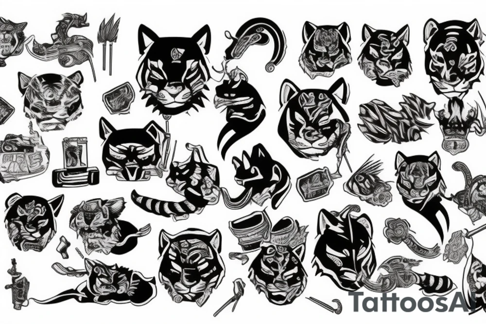Paper tiger tattoo idea