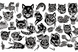 Paper tiger tattoo idea