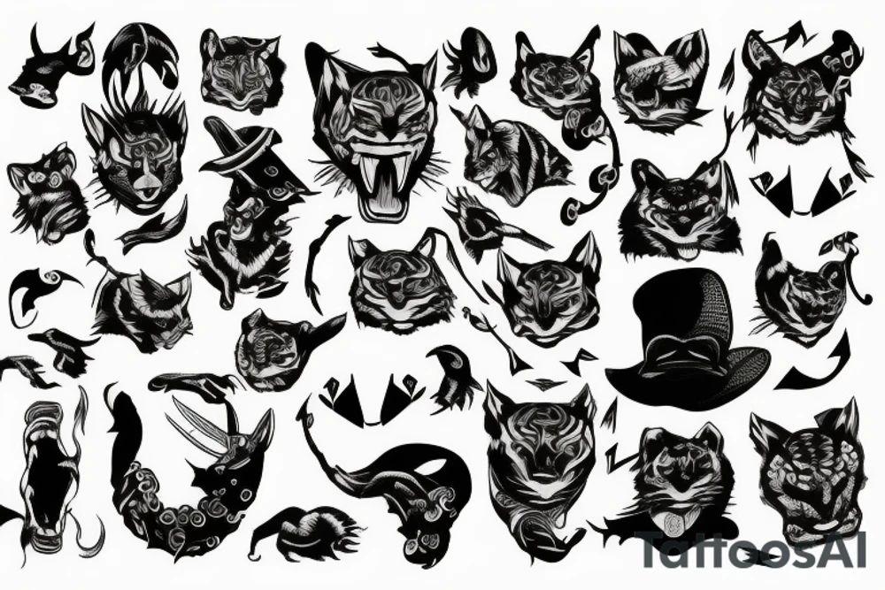 Paper tiger tattoo idea