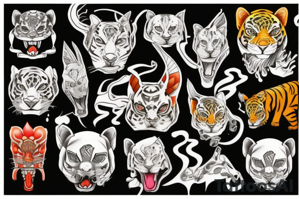 Paper tiger tattoo idea