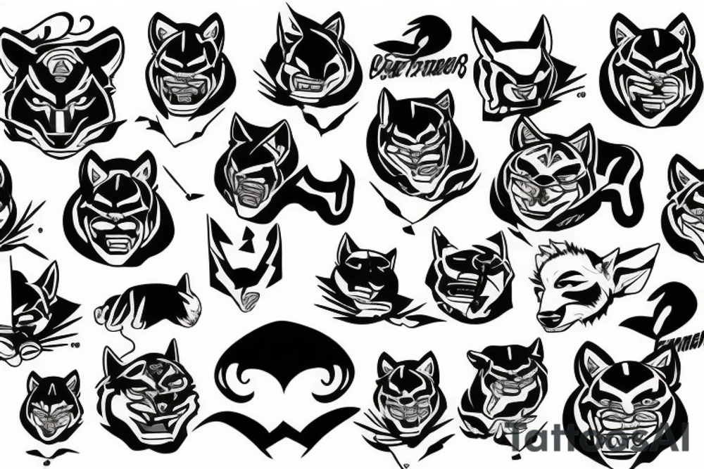 Paper tiger tattoo idea
