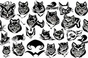 Paper tiger tattoo idea