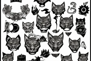 Paper tiger tattoo idea