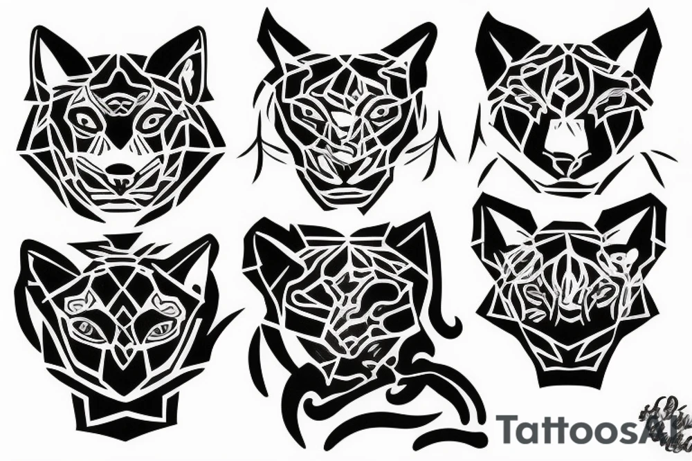Paper tiger tattoo idea