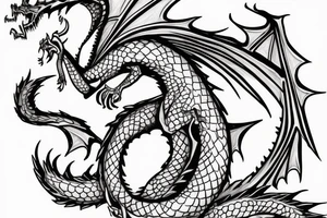 Dragon eating it self tattoo idea