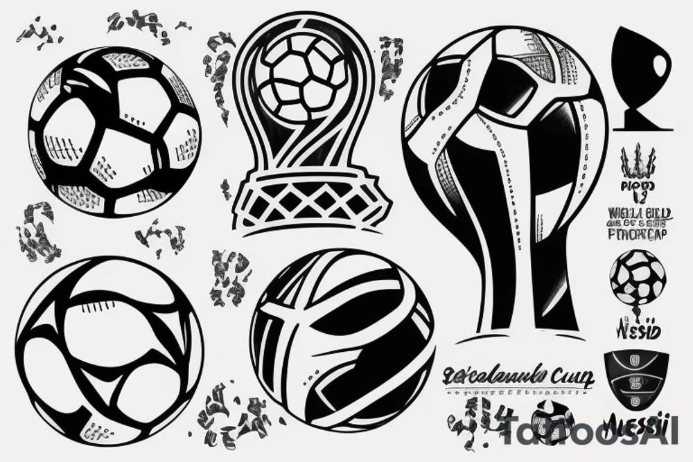 messi world cup tattoo idea