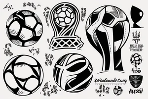 messi world cup tattoo idea