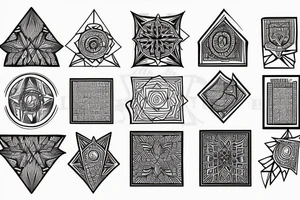 ornament rhombus tattoo idea