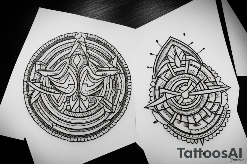 ornament rhombus tattoo idea