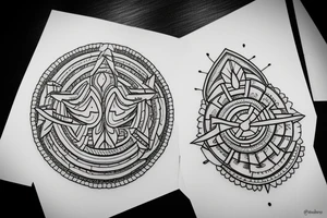 ornament rhombus tattoo idea