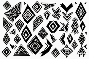tribal rhombus tattoo idea